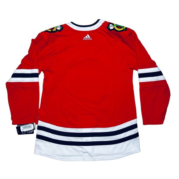 Men's Chicago Blackhawks Blank Authentic Adidas Pro Home Red Jersey Climalite - Picture 4 of 12